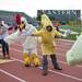 Volunteers dressed in costumes encourage runners on Sunday. Daniel Brenner I AnnArbor.com